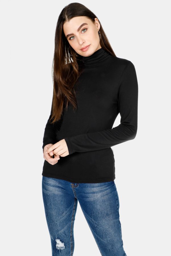 Polo Neck Top - Shop New In - Ladies