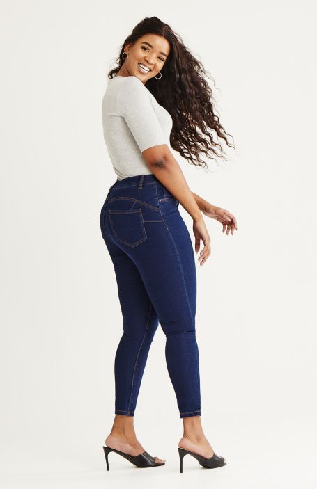 High Waisted Body Shaper Jeans