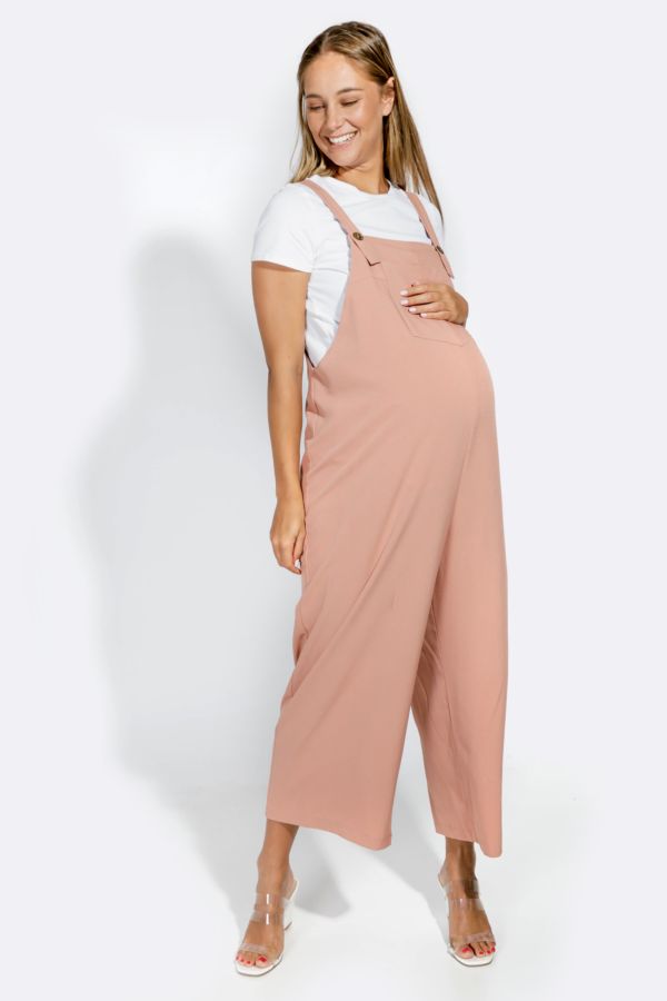 grey maternity jumpsuit