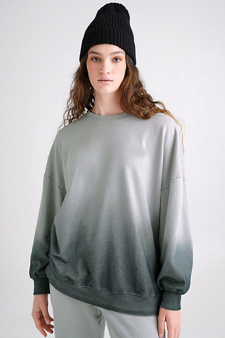 Women Fashion Crewneck Sweatshirts Pullover Oversized Casual Sport Jumper Tops Blouse 