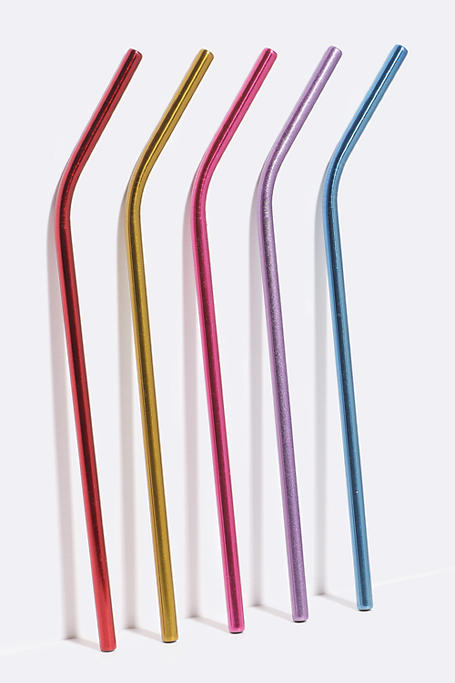 5 Pack Stainless Steel Straws