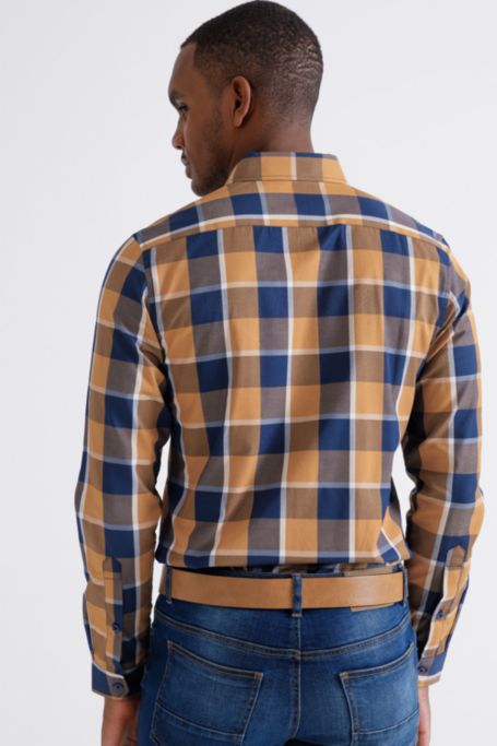 adidas check shirt