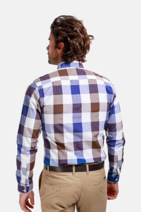 black check over shirt