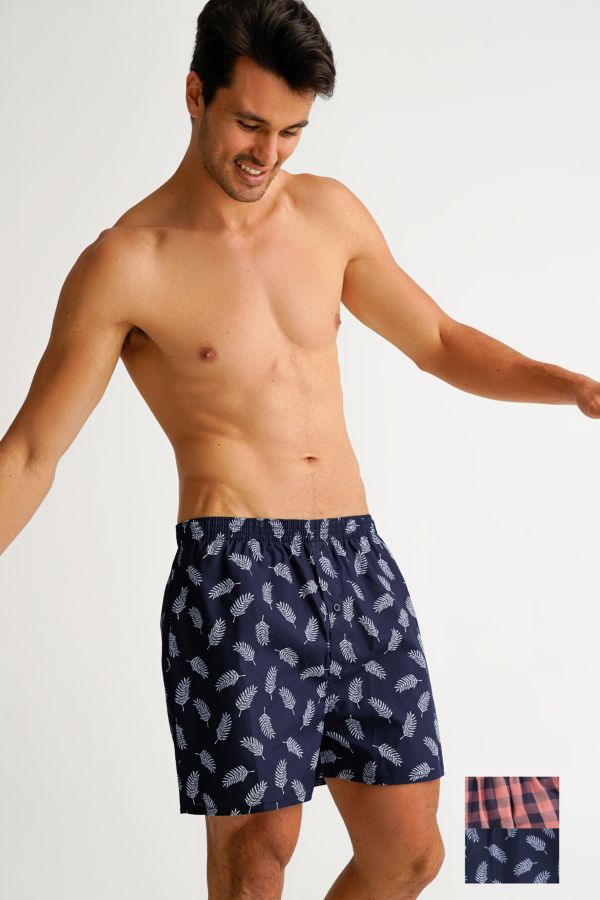2 Pack Woven Boxers