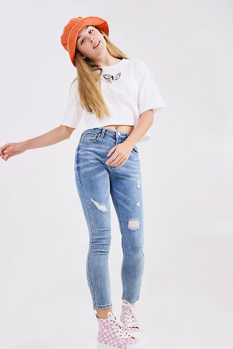 High Rise Skinny Fit Jeans