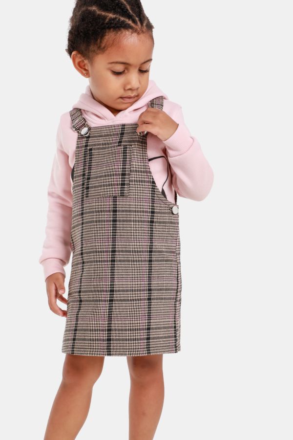 Check Pinafore Dress 