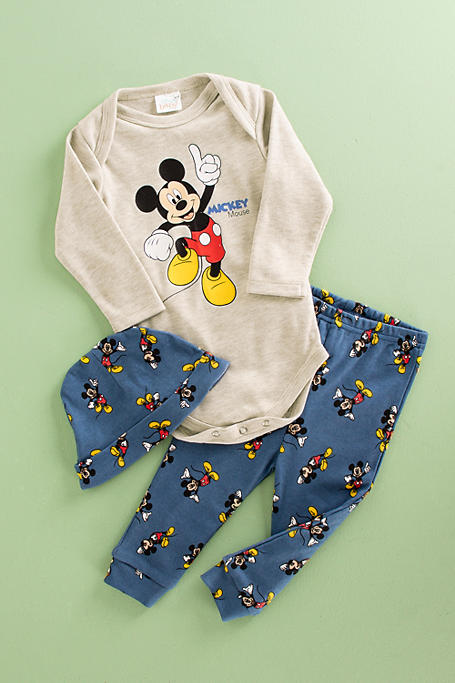 Mickey Mouse Long Sleeve Body Vest Leggings And Hat Set