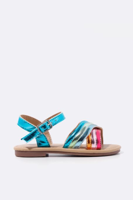 Cross Over Multi Colour Sandal