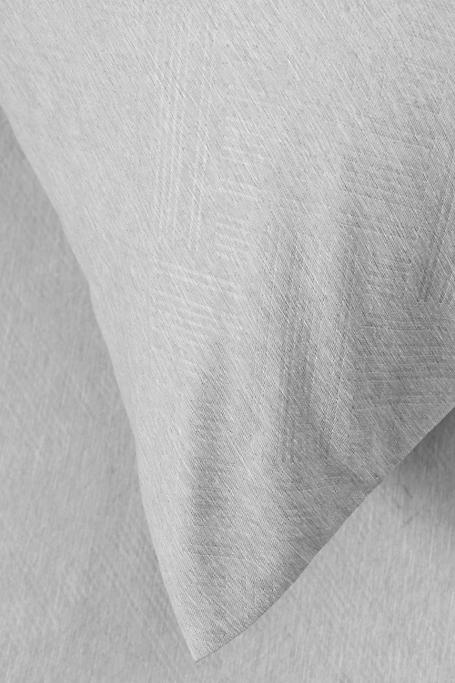 Microfibre Marl Hatching Euro Continental Pillowcase