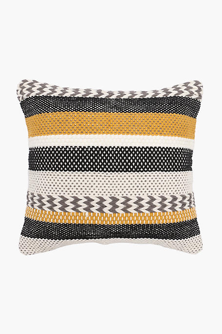 Textured Bengal Stripe Scatter Cushion, 50x50cm