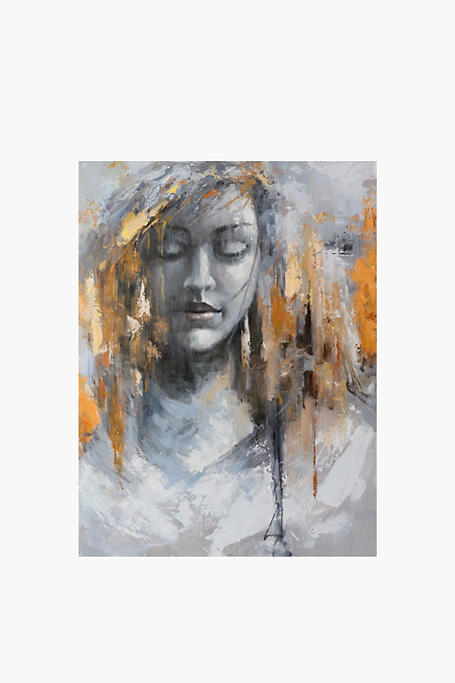 Lady Portrait Abstract Canvas, 90x120cm