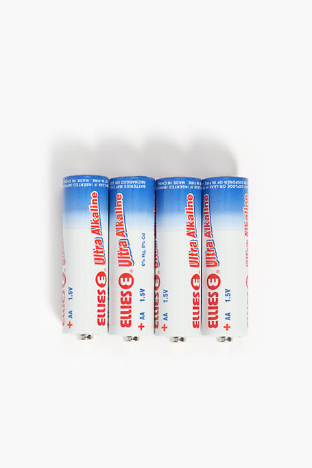 4 Pack Ellies Aa Ultra Alkaline Batteries
