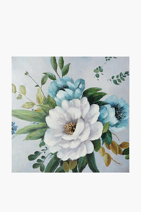 Classic Florals Canvas, 100x100cm