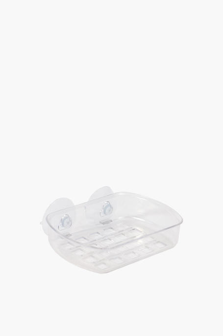 Clear Soap Dish With Suction Pads