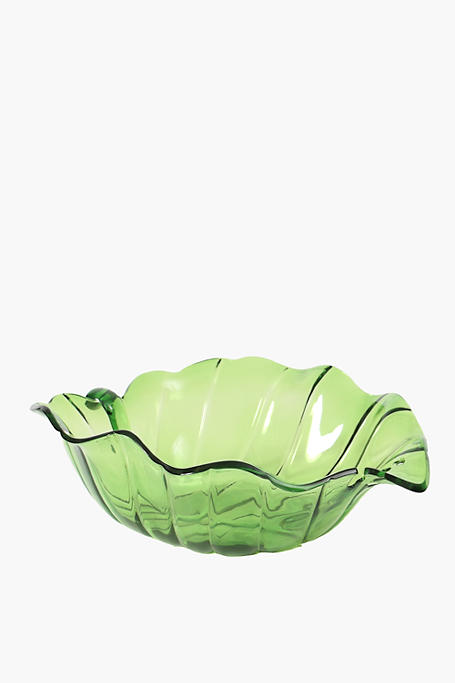 Acrylic Leaf Salad Bowl
