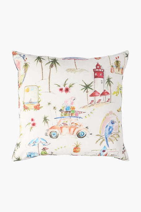 Printed Lighthouse Scatter Cushion, 50x50cm