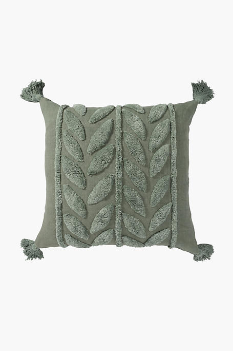 Textured Leaf Scatter Cushion, 50x50cm