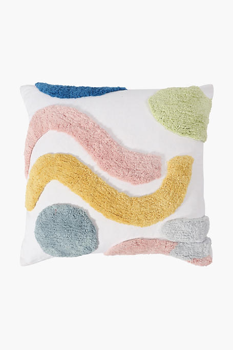 Textured Dot Wave Scatter Cushion, 50x50cm