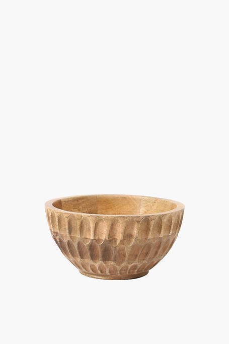 Carved Wood Bowl, Medium
