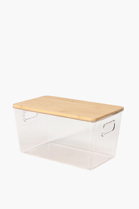 Bamboo Lid Storage Container, Large