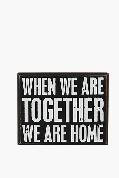 Together Box Sign, 12x15cm