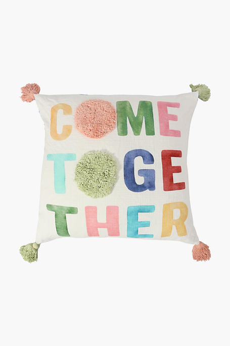 Printed Together Scatter Cushion, 50x50cm