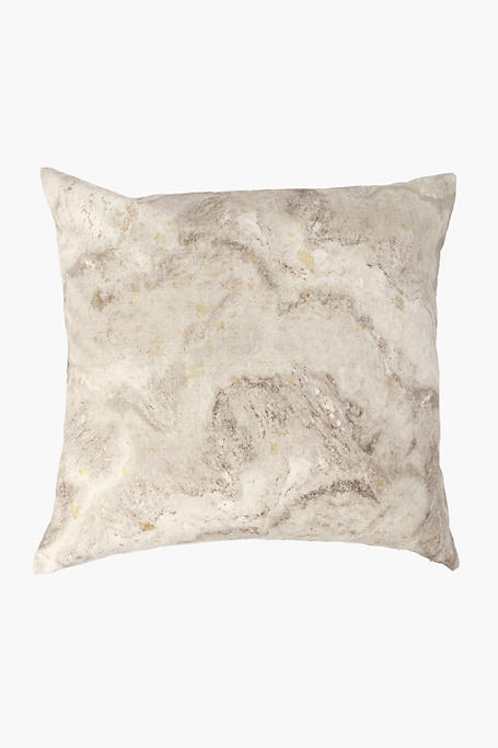 Printed Himeville Marble Feather Scatter Cushion, 60x60cm