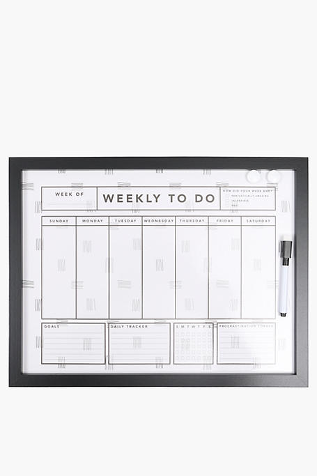Magnetic Weekly Planner With Marker