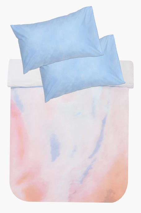 Polycotton Abstract Tie Dye Duvet Cover Set