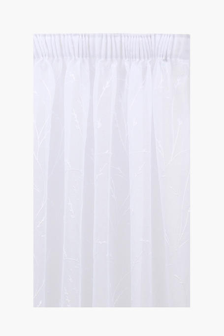Fields Sheer Taped Sheer Curtain, 270x218cm