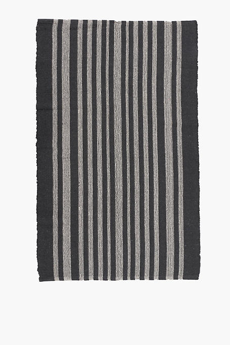 Opp Trinidad Jacquard Stripe Rug, 70x140cm