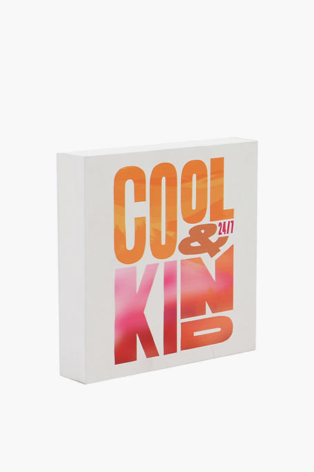 Cool Kind Sign Box, 20x20cm