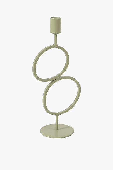 Oval Stack Dinner Candle Holder, 12x27cm