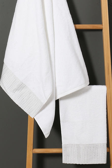 Viscose Baroque Border Cotton Towel