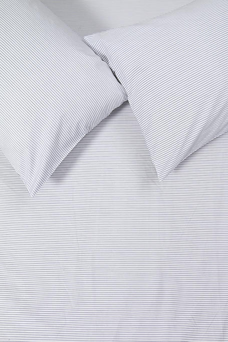 200 Thread Count Stripe Fitted Sheet Extra Length Extra Depth