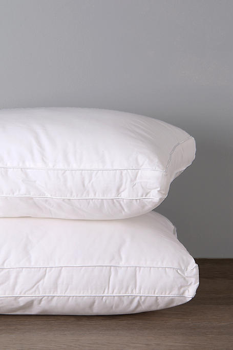 Hollow Fibre 100% Cotton Standard Pillow Firm Support