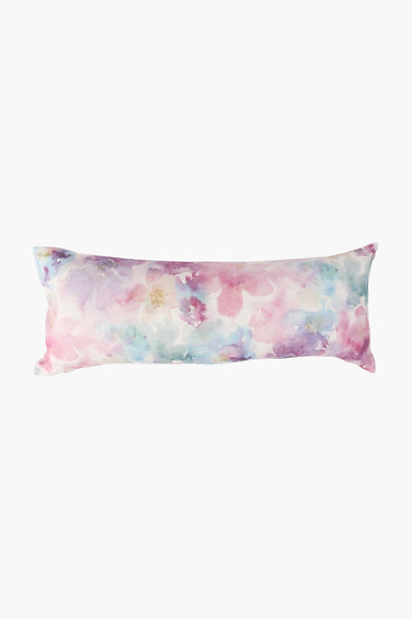 Printed Watercolour Abstract Scatter Cushion 30x80cm