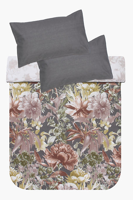 Polycotton Reversible Rhone Floral Duvet Cover Set