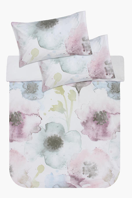Cotton Camphor Flower Duvet Cover Set