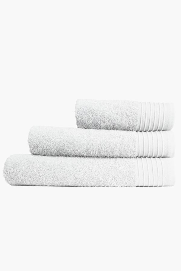 allen + roth 3-Piece Chambray Cotton Quick Dry Bath Towel Set (Quick Dry)  in the Bathroom Towels department at