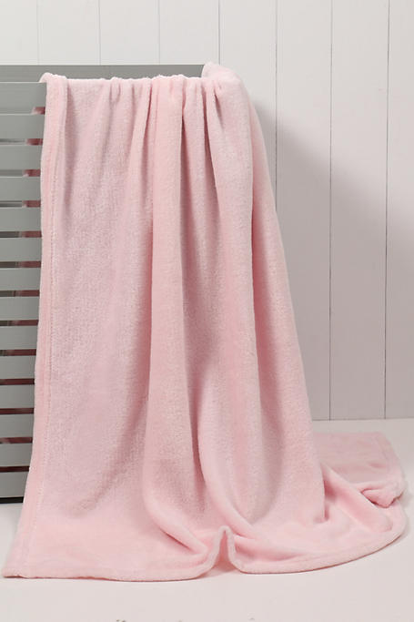 Plain Super Plush Blanket 125x150cm