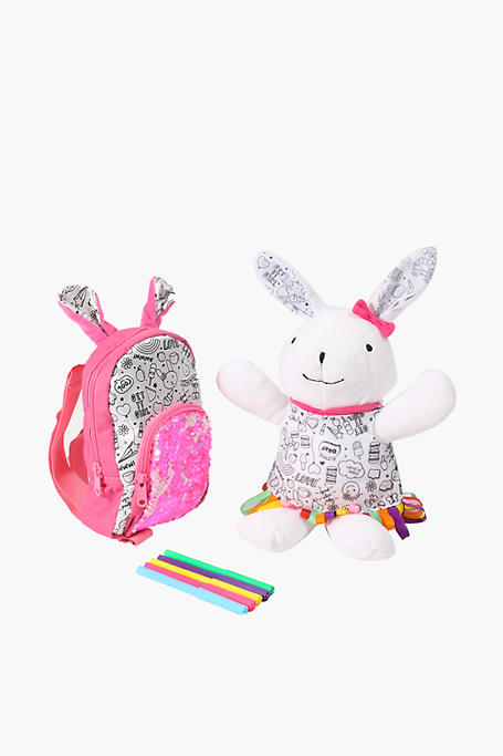 Colour Your Own Bunny And Bag Set