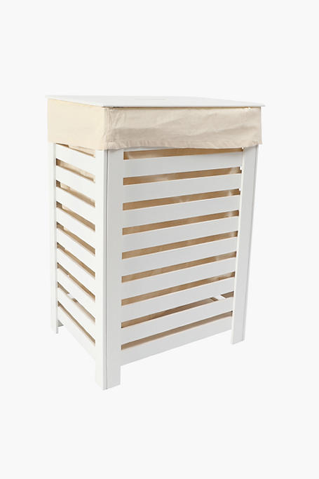 Wooden Laundry Bin With Lid