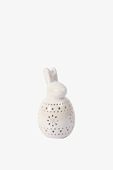 Ceramic Pearlised Bunny Light
