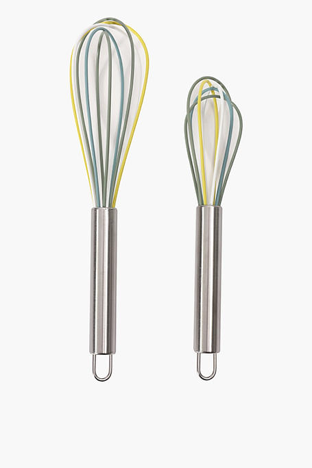 2 Pack Silicone Whisk Set