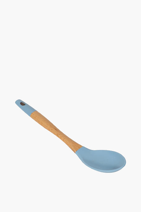 Bamboo And Silicone Serving Spoon