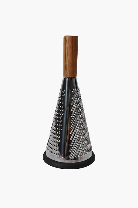 Stainless Steel Grater With Wood Handle