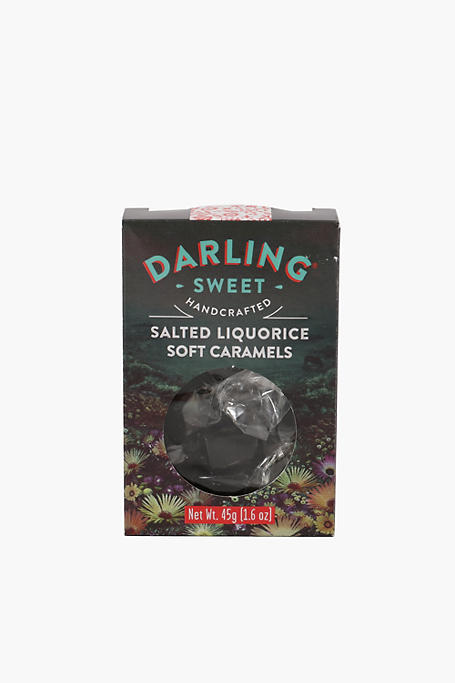 Darling Salted Liquorice Soft Caramels, 45g