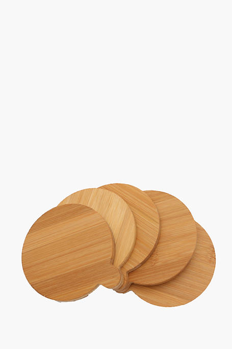 4 Pack Bamboo Coasters