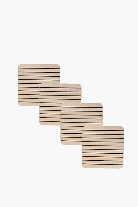 4 Pack Ribbed Coasters